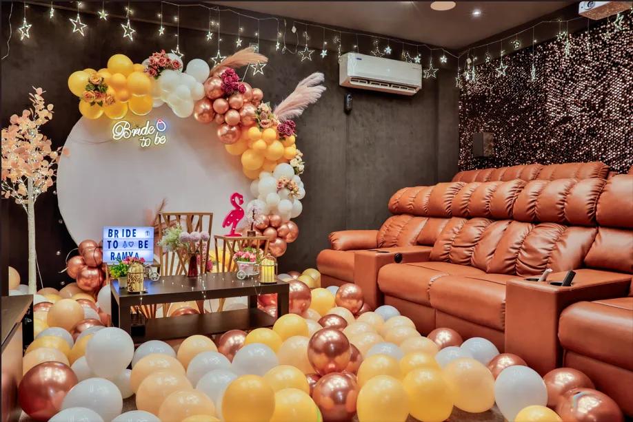 Milky Way Theatre — private theatre at Binge & Party, HITEC City, Hyderabad